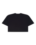 Black Jägermeister cropped tee from the back.