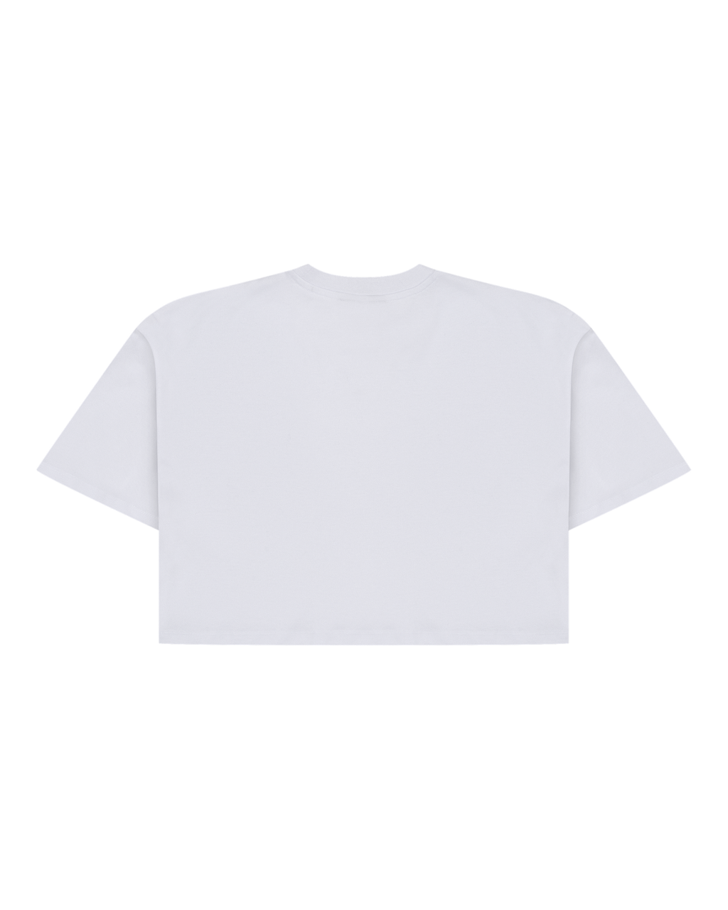 White Jägermeister cropped tee from the back.