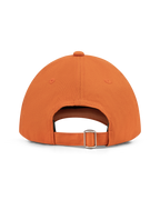Orange Jägermeister Racing cap from the back.