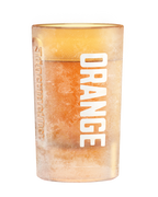 Pahar de shot Jägermeister Orange mat, cu textul „Orange” 
