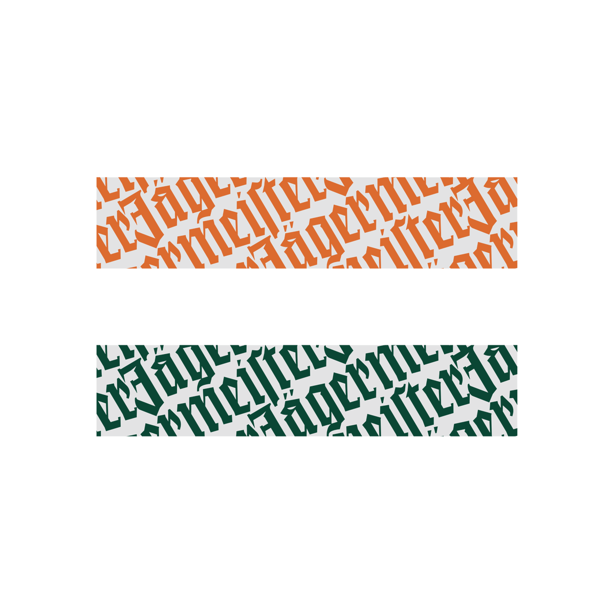 Două modele cu un pattern din text Jägermeister pe fundal alb
