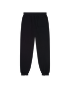 Black sweatpants from the back.